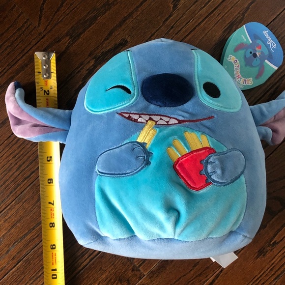 Squishmallows x Disney 8” Stitch Holding French Fries Plush Toy - NWT! - Picture 9 of 9